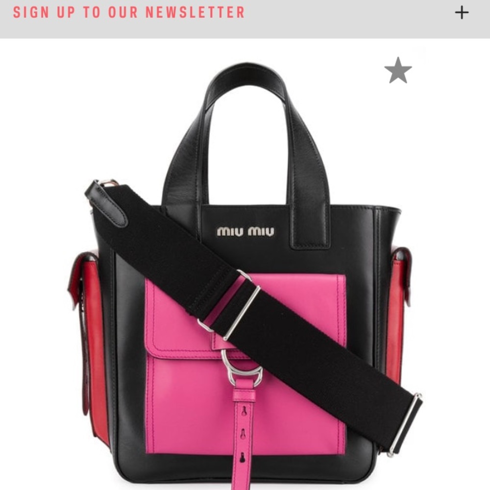Miu Miu Colored Pocket Tote
